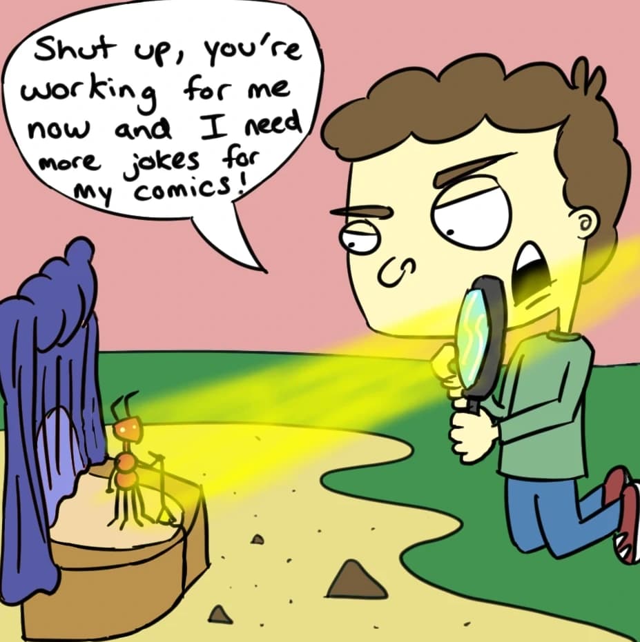Ant Comedy, panel 3 of 3
