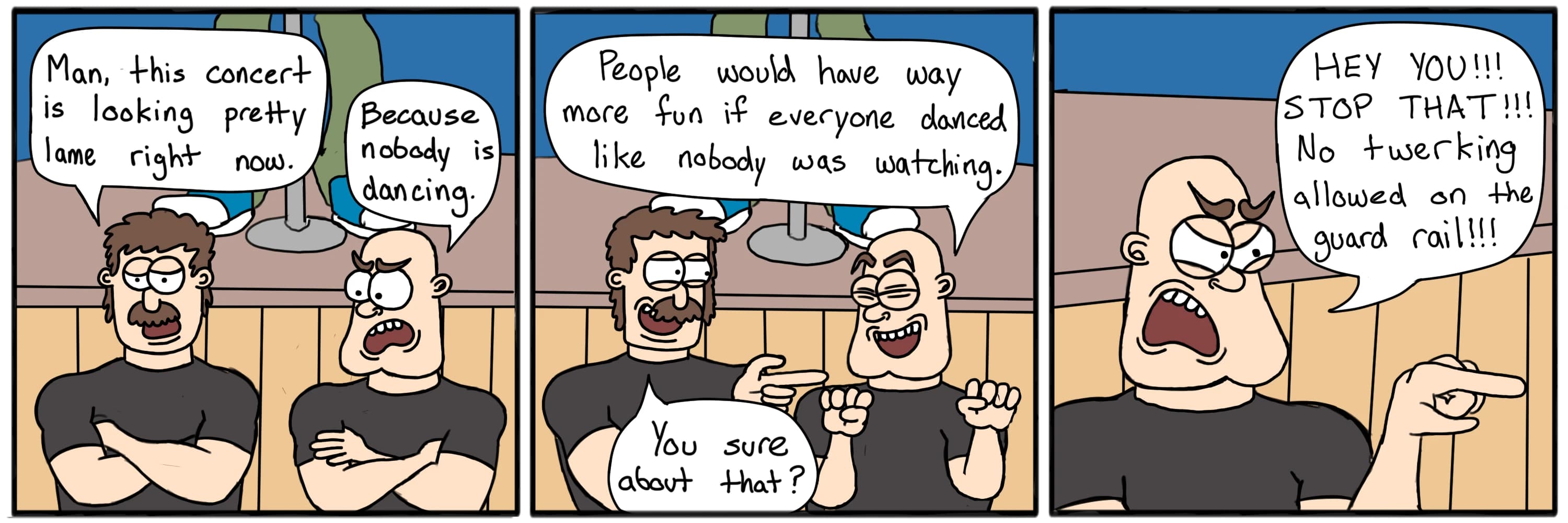 Concert Dancing — full comic strip