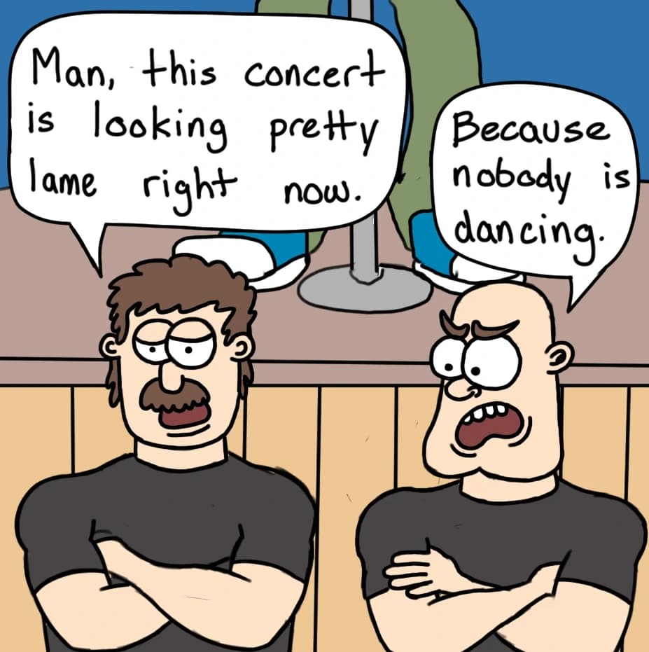 Concert Dancing, panel 1 of 3