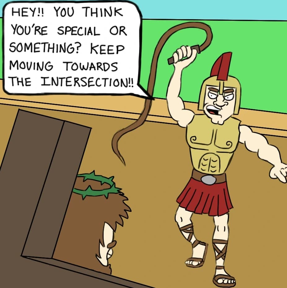 Cross Walk Original, panel 2 of 3