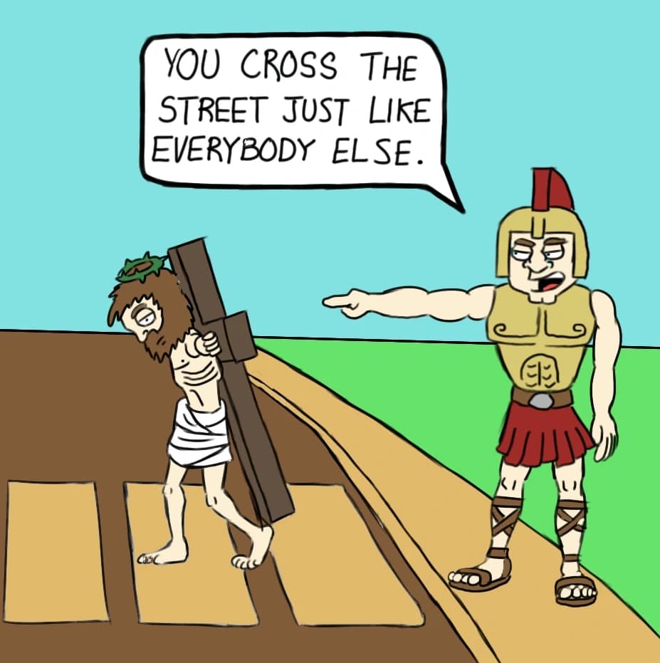 Cross Walk Original, panel 3 of 3