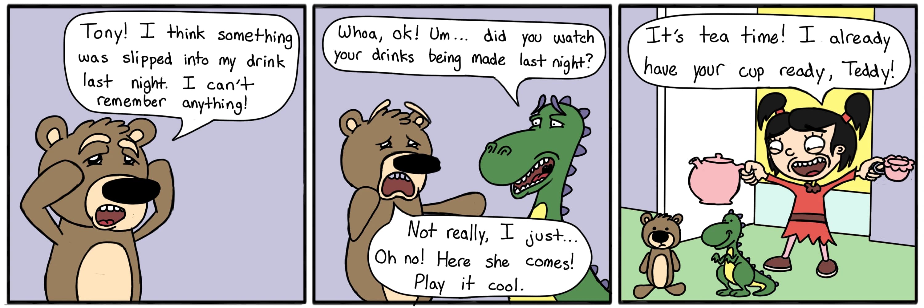 Drugged Tea — full comic strip
