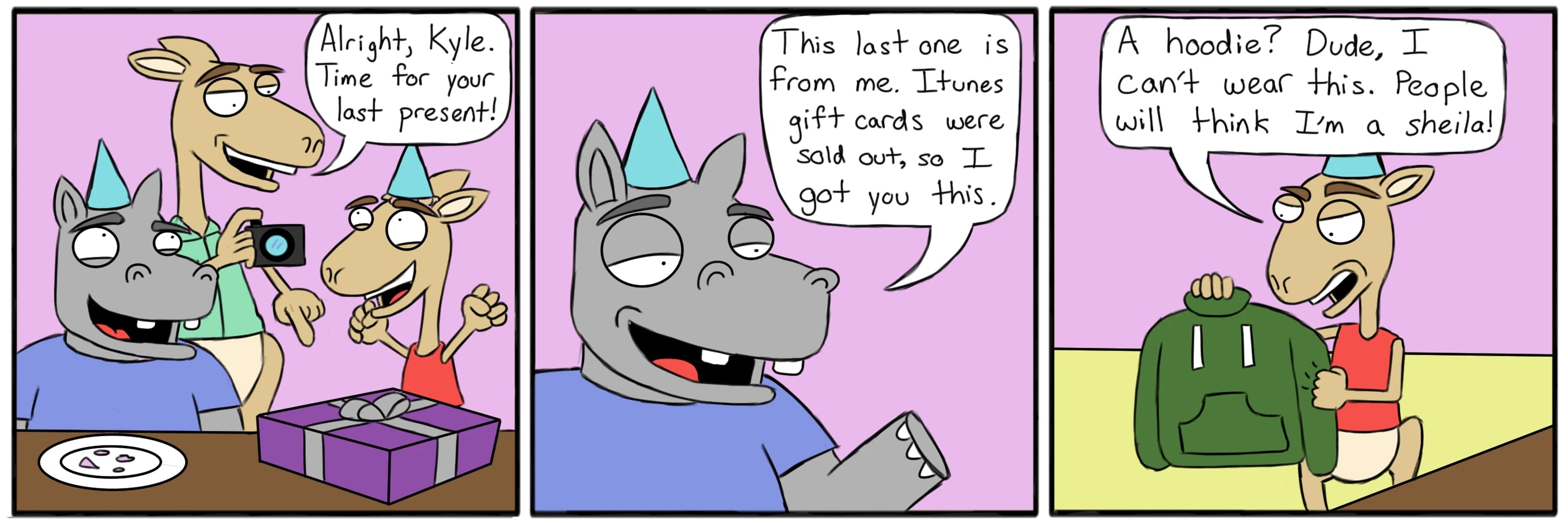Kangaroo Present — full comic strip