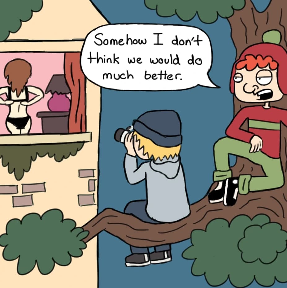 Peeping Tom, panel 3 of 3