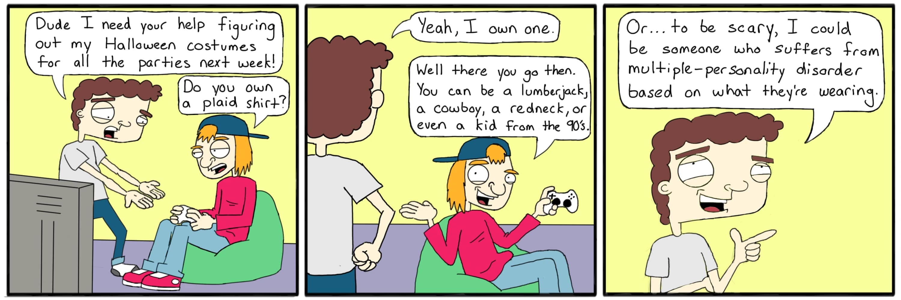 Plaid Personality — full comic strip