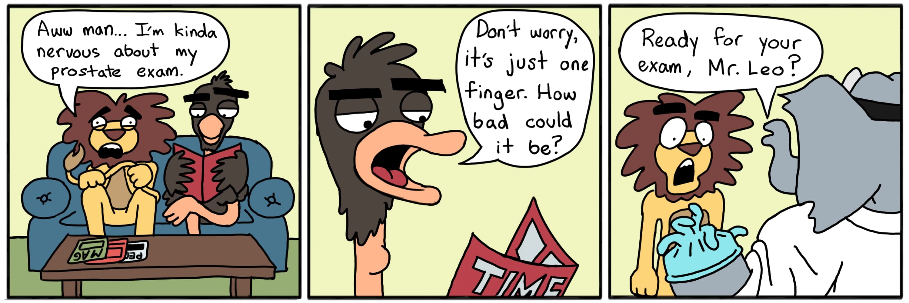 Prostate Wait — full comic strip
