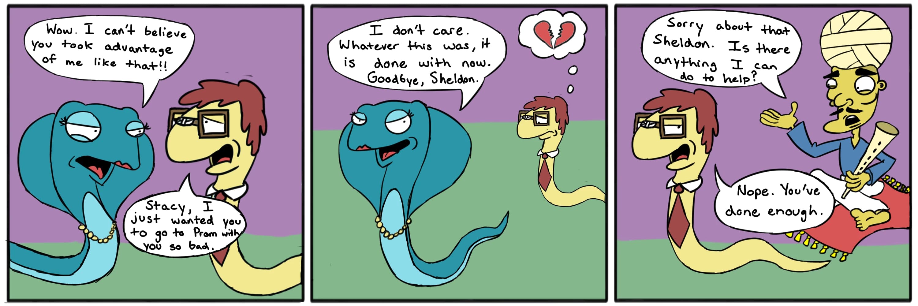 Snake Charmer — full comic strip