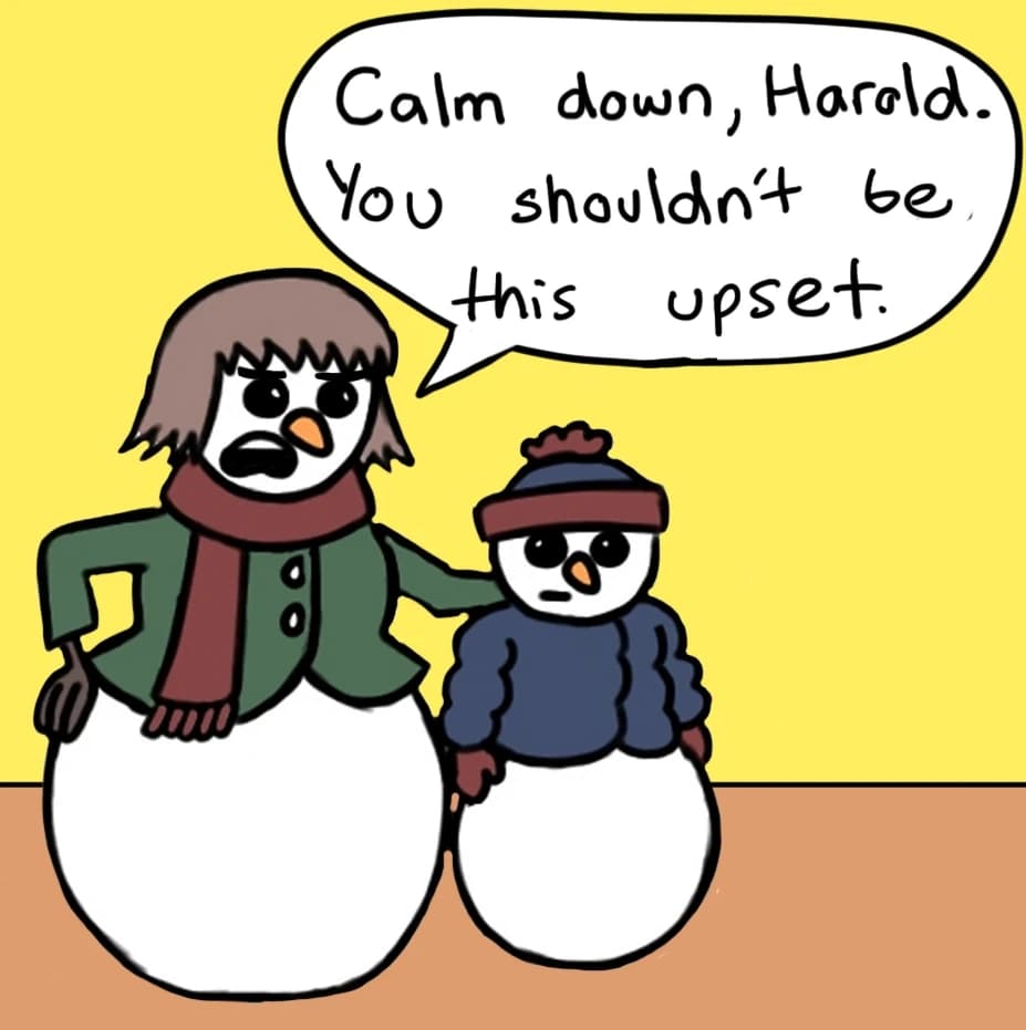 Snowman Stick, panel 2 of 3