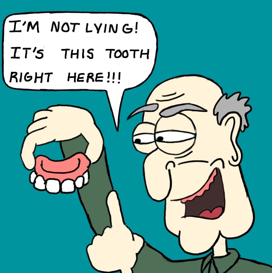 Toothache Trouble, panel 3 of 3