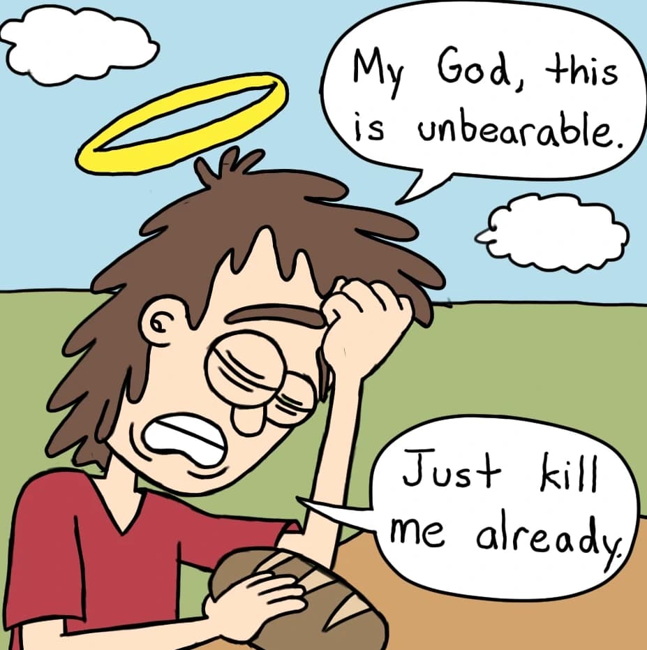 Young Jesus, panel 3 of 3