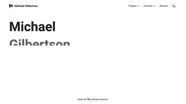 Personal Website
