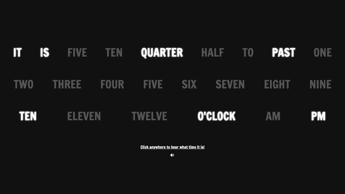 Talking Clock
