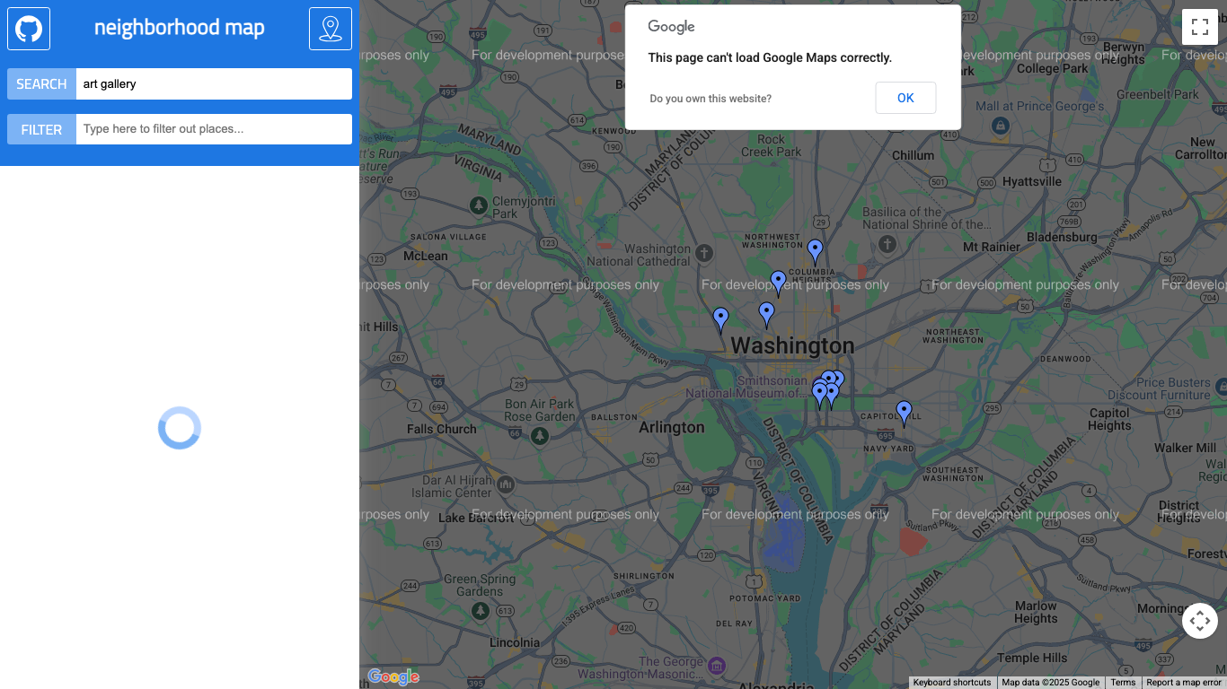 Neighborhood Map - Udacity Project
