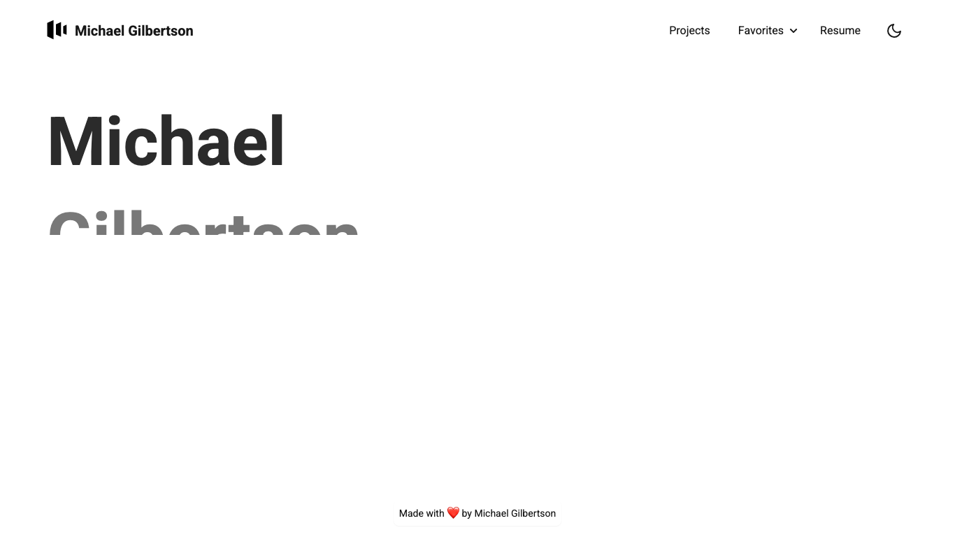 Personal Website