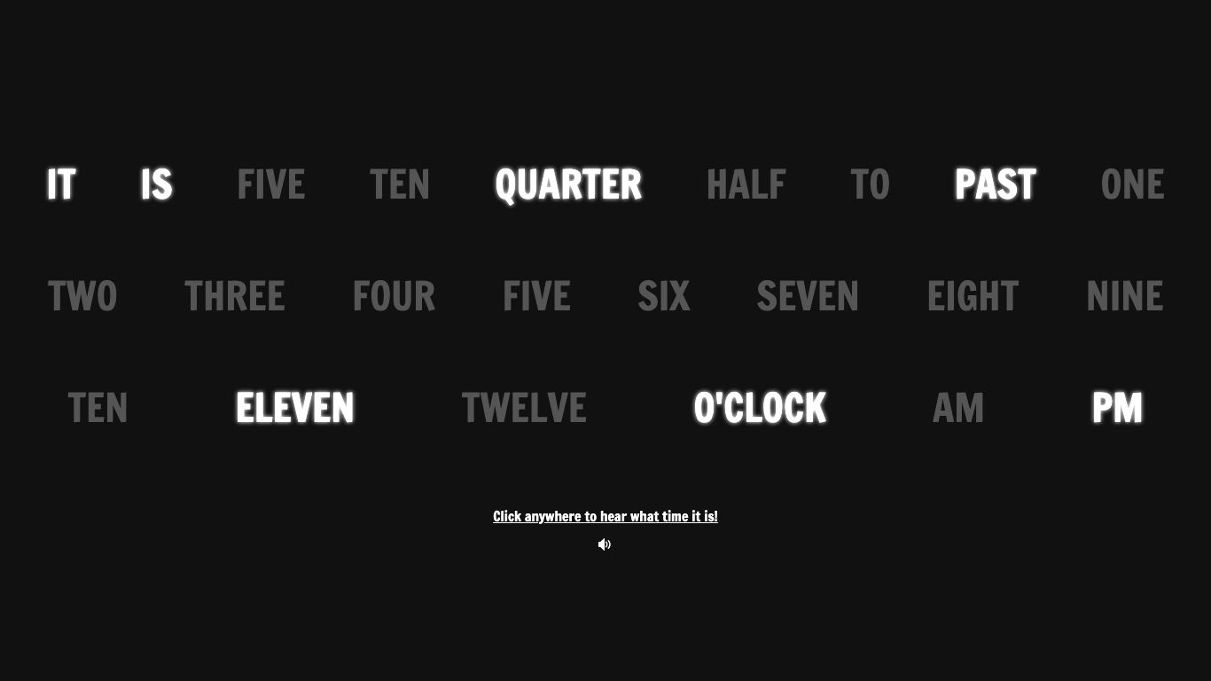 Talking Clock